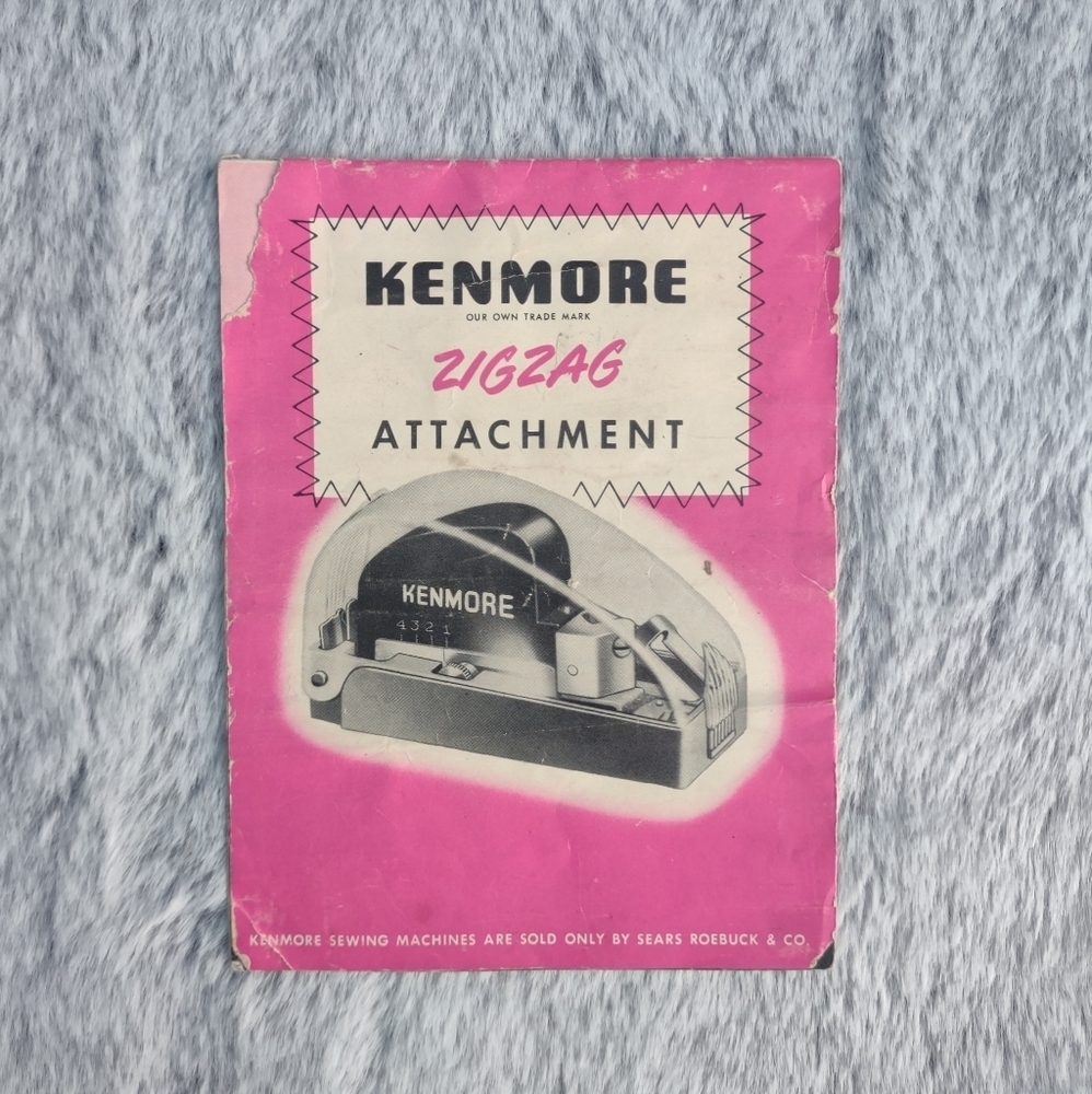 𝅺Vintage Kenmore Zigzag Attachment Booklet‎